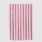 Serviette De Golf Pink Green Stripes (Devant)