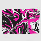 Serviette De Golf Pink Zebra Melt (Horizontal)