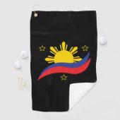 Serviette De Golf Pinoy Flag (En situation)