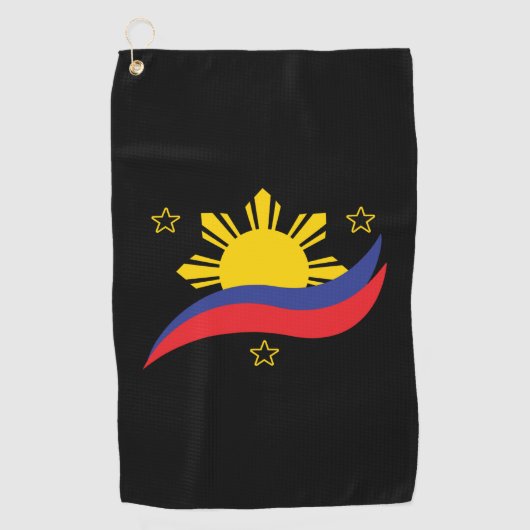 Serviette De Golf Pinoy Flag (Devant)