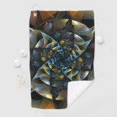 Serviette De Golf Pinwheel Art Abstrait (En situation)