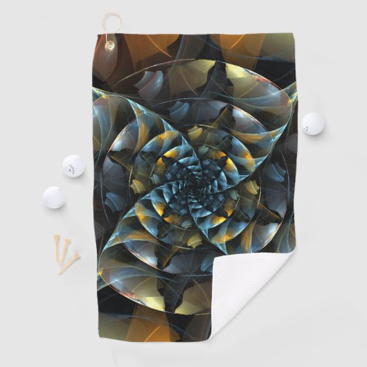 Serviette De Golf Pinwheel Art Abstrait (En situation)