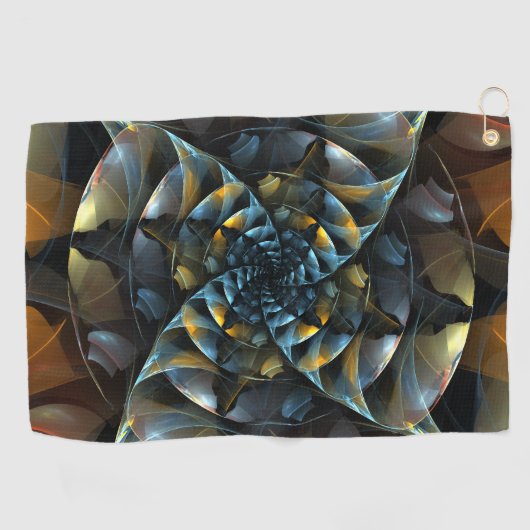 Serviette De Golf Pinwheel Art Abstrait (Horizontal)