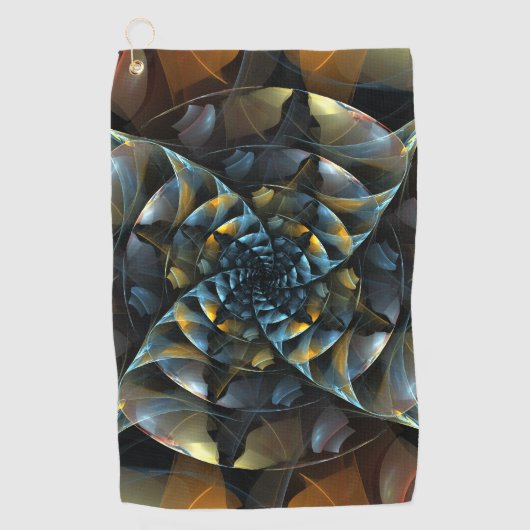 Serviette De Golf Pinwheel Art Abstrait (Devant)
