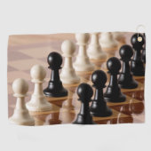 Serviette De Golf Pions sur le tableau d'échecs (Horizontal)
