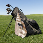 Serviette De Golf Pions sur le tableau d'échecs (Vert)