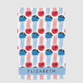 Serviette De Golf Pirate Jellyfish, Motif de méduses, Votre nom (Devant)