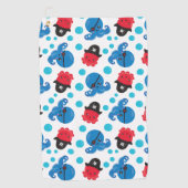 Serviette De Golf Pirate Octopus, Motif de pieuvre, Animaux de mer (Devant)