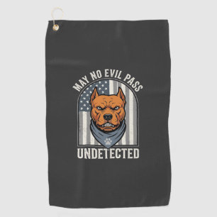 Serviette De Golf Pitbull Patriotique Chien de Garde