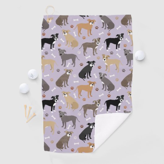 Serviette De Golf Pitbull Paws and Bones Golf Towne (En situation)