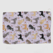 Serviette De Golf Pitbull Paws and Bones Golf Towne (Horizontal)