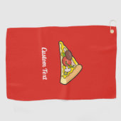 Serviette De Golf Pizza Slice (Horizontal)