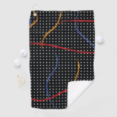 Serviette De Golf Plafond et points de peinture rétro (En situation)