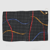 Serviette De Golf Plafond et points de peinture rétro (Horizontal)