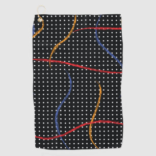 Serviette De Golf Plafond et points de peinture rétro