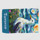Serviette De Golf Plage de style Seagull Van Gogh Personnalisée (Horizontal)