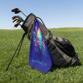 Serviette De Golf Plage Tropical Surboard (Vert)