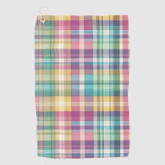 Serviette De Golf Plaid au printemps/Pâques/tartan (Devant)