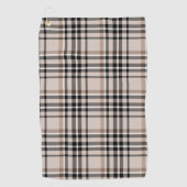 Serviette De Golf Plaid beige (Devant)