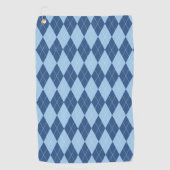 Serviette De Golf Plaid bleu (Devant)