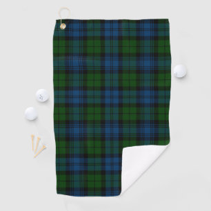 Serviette De Golf Plaid Clan Campbell Militaire Blue Green Tartan