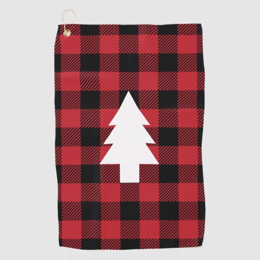 Serviette De Golf Plaid de Buffalo - pin (Devant)
