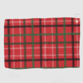 Serviette De Golf Plaid de Noël (Horizontal)