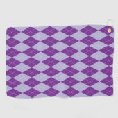 Serviette De Golf Plaid pourpre (Horizontal)