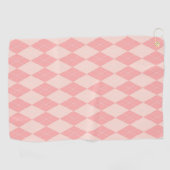 Serviette De Golf Plaid rose (Horizontal)