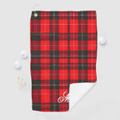 Serviette De Golf Plaid Rouge traditionnel Tartan Collection tendanc (En situation)