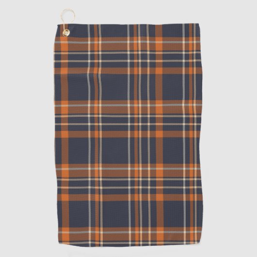 Serviette De Golf Plaid rustique Noël/hiver (Devant)