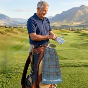 Serviette De Golf Plaids sur mesure Cadeaux de retraite sportive pou