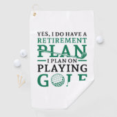 Serviette De Golf Plan de retraite Golf (En situation)