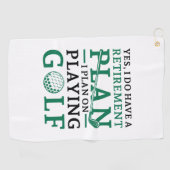 Serviette De Golf Plan de retraite Golf (Horizontal)