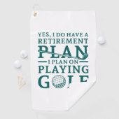 Serviette De Golf Plan de retraite Golf (En situation)