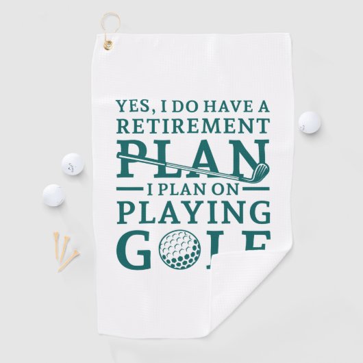 Serviette De Golf Plan de retraite Golf (En situation)