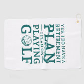 Serviette De Golf Plan de retraite Golf (Horizontal)