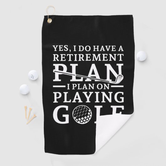 Serviette De Golf Plan de retraite Golf (En situation)