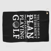 Serviette De Golf Plan de retraite Golf (Horizontal)