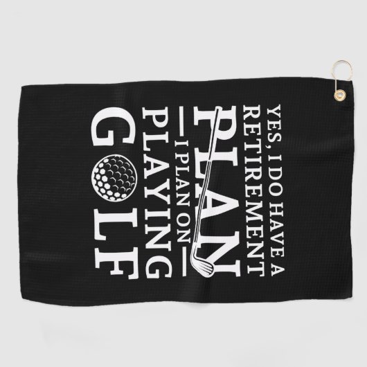 Serviette De Golf Plan de retraite Golf (Horizontal)