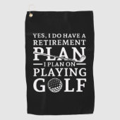 Serviette De Golf Plan de retraite Golf (Devant)