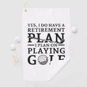 Serviette De Golf Plan de retraite Golf (En situation)