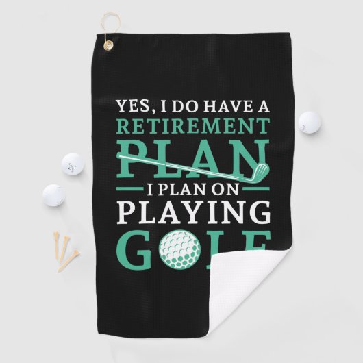 Serviette De Golf Plan de retraite Golf (En situation)