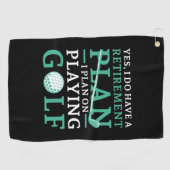 Serviette De Golf Plan de retraite Golf (Horizontal)