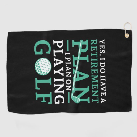 Serviette De Golf Plan de retraite Golf (Horizontal)
