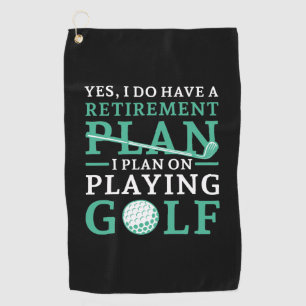 Serviette De Golf Plan de retraite Golf