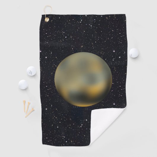 Serviette De Golf Planète Pluto Starry Sky (En situation)