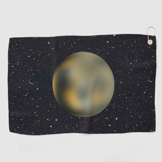 Serviette De Golf Planète Pluto Starry Sky (Horizontal)