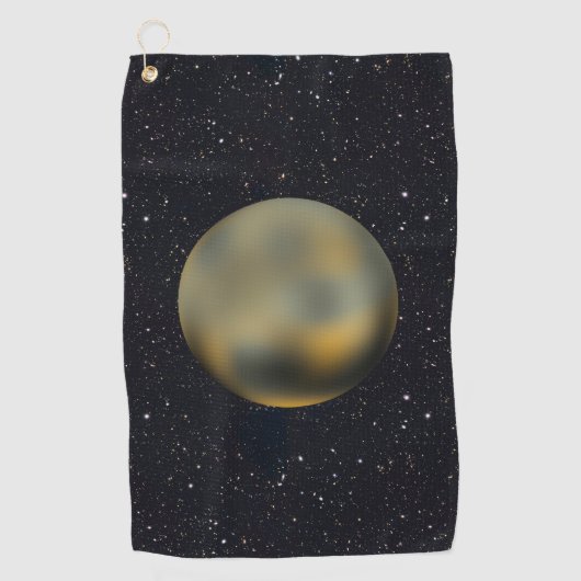 Serviette De Golf Planète Pluto Starry Sky (Devant)