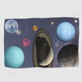 Serviette De Golf Planètes du système solaire (Horizontal)
